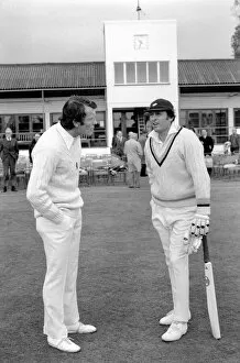 Images Dated 7th May 1975: County Cricket match Kent v Yorkshire. Mike Denness (left