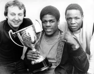 Coventry boxer Errol Christie proudly shows off the ABA light-middleweight trophy which Coventry boxer Errol Christie proudly shows off the ABA light-middleweight trophy which