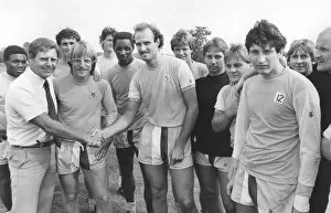 Coventry City players wish Gordon Milne a fond farewell as he leaves the club to join