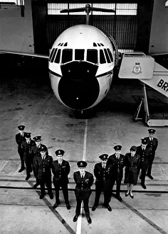 Crew of the VC10 who will take Queen Elizabeth II on a state visit to South America Crew of the VC10 who will take Queen Elizabeth II on a state visit to South America