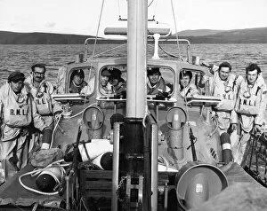 Charity Gallery: Crewmen of the Fishguard and Goodwick Lifeboat: left to right: Ken Bean, Ieuan Bateman