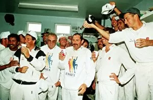 Cricket-England team celebrating June 1989