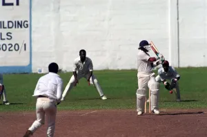 Cricket. England v. Windward Island. March 1990 90-1308A-096 Cricket. England v. Windward Island. March 1990 90-1308A-096