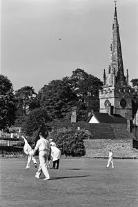 01159 Gallery: A cricket match takes place in the village of Wombourne in Staffordshire, England