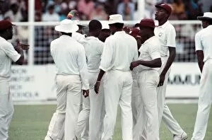 Images Dated 2nd May 1990: Cricket. West Indies v. England. May 1990 90-2766-025. West Indies celebrate a wicket