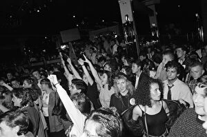 The crowd watching Kylie Minogue in concert at the Ritzy nightclub in Hurst Street