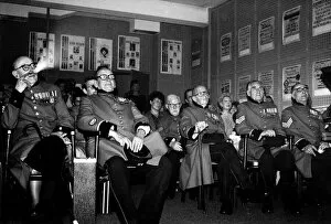 Images Dated 25th May 1984: At the CSE Theatre in London the front row was made up of Chelsea Pensioners