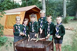 Images Dated 9th September 1991: Cub Scouts from the Huddersfield South West district had a challenging day at Bradley