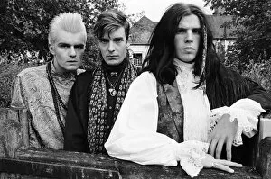 The Cult, including Ian Astbury (right). 23rd July 1985