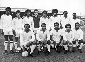 Ethnic Gallery: Cyrille Regis X1 line up for the camera, 16th May 1979. (from left) Back Row