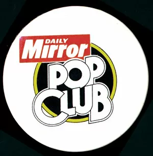 Daily Mirror Pop Club Logo Badge 1976
