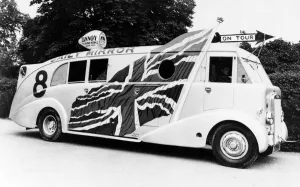The Daily Mirror Eight Tour Bus pictured during the ten weeks spent touring the seaside The Daily Mirror Eight Tour Bus pictured during the ten weeks spent touring the seaside