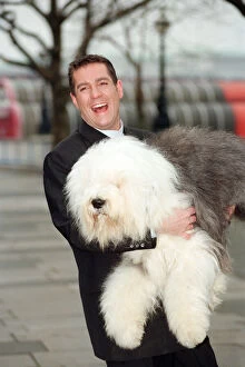 Old English Sheepdog Gallery: Dale Winton, TV presenter, launches the search for the new star Dulux star