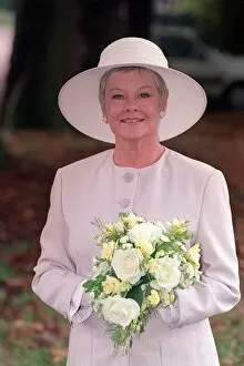 Images Dated 24th September 1993: Dame Judi Dench September 1993 Pictured during Wedding Scene of As Time Goes By TV