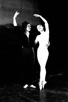 Dame Margot Fonteyn with last minute partner Richard Cragun practising for their Dame Margot Fonteyn with last minute partner Richard Cragun practising for their