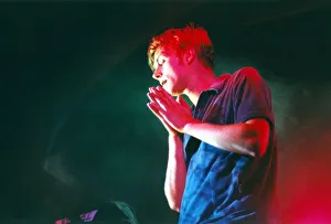Damon Albarn of Blur performs at the Newcastle Mayfair Club. 22/01/97 Damon Albarn of Blur performs at the Newcastle Mayfair Club. 22/01/97