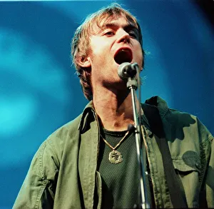 Damon Albarn at T in the Park July 1999 open air concert Balado Airfield Damon Albarn at T in the Park July 1999 open air concert Balado Airfield