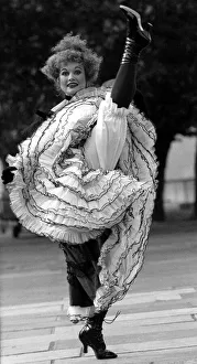 Dancing - Dancers - The Can Can Jennifer Booth Can Can Dancer does the high kick Dancing - Dancers - The Can Can Jennifer Booth Can Can Dancer does the high kick
