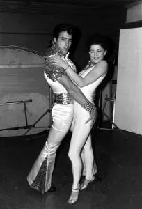 Dancing - Dancers - Disco Samuel Giovino and Lucia Catti contestants of World Disco Dancing - Dancers - Disco Samuel Giovino and Lucia Catti contestants of World Disco