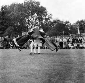 Danish Folk dancing in Battersea Festival Gardens. July 1952 C3598 Danish Folk dancing in Battersea Festival Gardens. July 1952 C3598