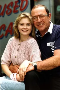 Danniella Westbrook Actress stars as Sam Mitchell with Frank Butcher' Danniella Westbrook Actress stars as Sam Mitchell with Frank Butcher'