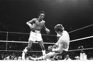 Dave Boy Green v Sugar Ray Leonard - Apr 1980 Dave Boy' Dave Boy Green v Sugar Ray Leonard - Apr 1980 Dave Boy'