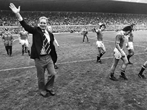 Dave Sexton waves to the crowd as Manchester United go on a lap of honour after the game Dave Sexton waves to the crowd as Manchester United go on a lap of honour after the game