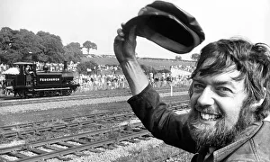 Dave Westcott of Derby throws his hat up in a salute to the little Sussex based Terrier Dave Westcott of Derby throws his hat up in a salute to the little Sussex based Terrier