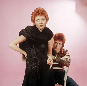 Images Dated 15th May 1973: David Bowie and Lulu opted to share this hairstyle. 1970s