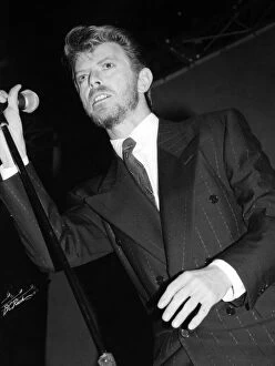 David Bowie Gallery: David Bowie performing at the Newport Centre. 1st July 1989