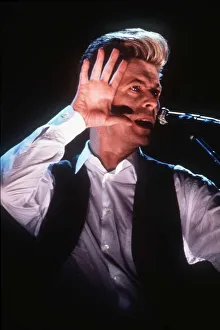 Images Dated 1st March 1990: David Bowie Pop Singer at the London Arena