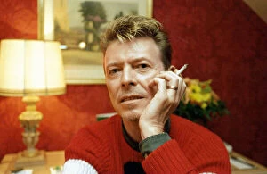 1995 Collection: David Bowie, Singer in Paris for the second MTV Europe Music Awards which will be taking