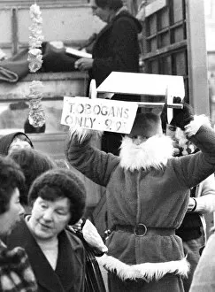 David Burbidge was in his Santa outfit selling sledges in Glasgow when the police arrived