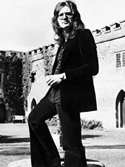 David Coverdale Pop Singer of Pop Group Deep Purple in the grounds of Clearwell Castle