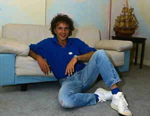 David Essex, September 1987 Sitting on the floor leaning against a sofa wearing David Essex, September 1987 Sitting on the floor leaning against a sofa wearing