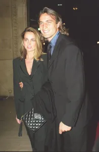 David Ginola and wife Coraline Ginola at the TV Awards 1997 ceremony David Ginola and wife Coraline Ginola at the TV Awards 1997 ceremony