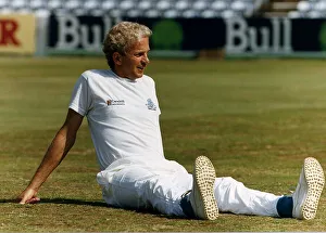 Images Dated 22nd August 1990: David Gower former cricketer for Hampshire County Cricket Club, August 1990