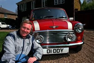 Images Dated 26th April 1991: DAVID HAMILTON, D.J. WITH HIS PERSONALISED NUMBER PLATE - 26 / 04 / 1991