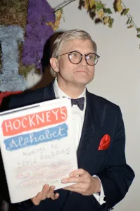 David Hockney at a gala dinner in aid of the AIDS Crisis Trust in Whitehall David Hockney at a gala dinner in aid of the AIDS Crisis Trust in Whitehall