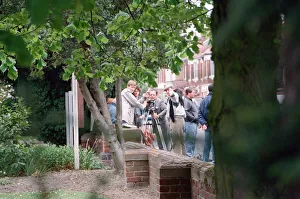 David Jason, Nicholas Lyndhurst and Denis Lill during the filming of the " David Jason, Nicholas Lyndhurst and Denis Lill during the filming of the "