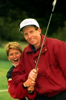 David Leadbetter Golfing coach teaches Paula Hamilton David Leadbetter Golfing coach teaches Paula Hamilton