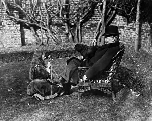 David Lloyd George British Prime Minister with daughter Megan in Folkestone. 1911 David Lloyd George British Prime Minister with daughter Megan in Folkestone. 1911