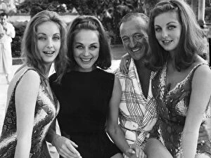 01429 Gallery: David Niven with wife Hjordis and her nieces Mia and Pia Genberg at his home in France