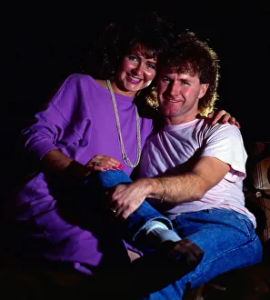 Davie Provan with his girlfriend Fiona November 1986 Davie Provan with his girlfriend Fiona November 1986