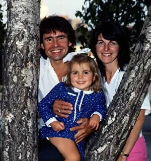 Images Dated 1st February 1985: Davy Jones with his wife and daughter February 1985