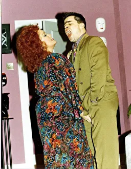 Images Dated 21st February 1991: Dawn French with Kevin Allen in play by Ben Elton called Silly Cow