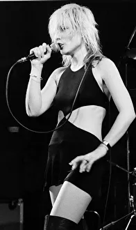 Images Dated 10th September 1981: Debbie Harry pop singer on stage 1981