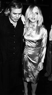 Debbie Harry pop singer with Swiss artist H R Geiger 1981