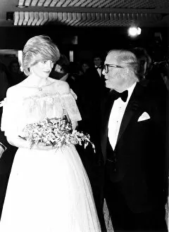 December 2, 1982: PPrincess Diana with film director Richard Attenborough at the Premiere