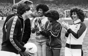 Three Degrees Pop Group, West Brom v Everton. The Weather was wet a cold Three Degrees Pop Group, West Brom v Everton. The Weather was wet a cold